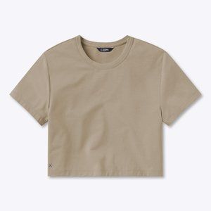 Cuts Clothing Almost Friday Cropped tee - Stone